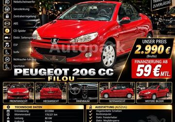 Peugeot 206 178.521 km 2.990 &euro; Mönchengladbach 41238